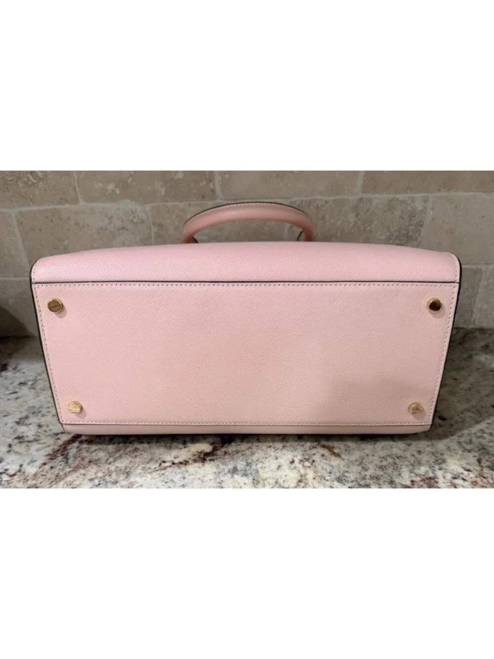 Kate Spade Madison Medium Saffiano Leather Satchel Conch Pink